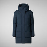 Women's Hooded Parka Bethany in blue black | Save The Duck