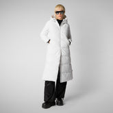 Parka à capuche Missy pour femme en blanc - Collection Blancs d'hiver | Sauvez le canard