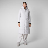 Women's Hooded Parka Missy in fog grey | Save The Duck