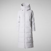 Women's Hooded Parka Missy in fog grey | Save The Duck