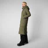 Woman's Hooded Parka Missy in laurel green - Arctic Woman | Save The Duck