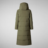 Woman's Hooded Parka Missy in laurel green | Save The Duck