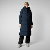 Woman's Hooded Parka Missy in blue black | Save The Duck