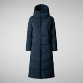 Parka à capuche Missy pour femme en bleu et noir | Sauvez le canard