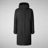 Man's coat Roderick in black | Save The Duck