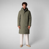 Man's coat Roderick in laurel green - Arctic Man | Save The Duck