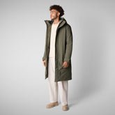 Men's coat Roderick in laurel green - Arctic Man | Save The Duck