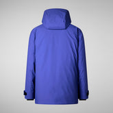 Man's hooded parka Wilder in GENTIAN BLUE | Save The Duck