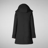 Women's hooded parka Samantah in black | Save The Duck