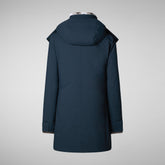 Women's hooded parka Samantah in blue black | Save The Duck