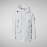 Boys' hooded parka Theo in fog grey | Save The Duck