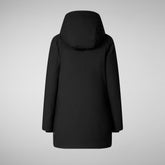 WoMen's hooded parka Soleil in black | Save The Duck