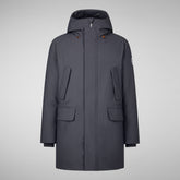 Men's Wilson Arctic Hooded Parka in Black | Save The Duck