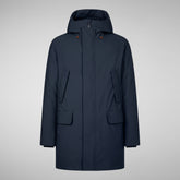 Men's Wilson Arctic Hooded Parka in Grey Black | Save The Duck