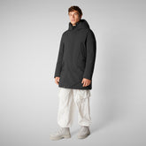 Men's hooded parka Wilson in black - Parkas for men | Save The Duck