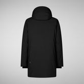 Men's hooded parka Wilson in black | Save The Duck