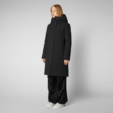 Parka à capuche Sienna pour femme en noir - Collection Automne Hiver 2023 | Sauvez le canard
