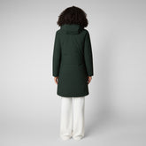 Women's Sienna Hooded Parka in Green Black - Women's Classic Soul Guide | Save The Duck