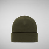 Unisex Lou Beanie in Dusty Olive - Classic Styles for Women | Save The Duck
