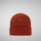 Unisex Lou Beanie in Maple Orange - Classic Styles for Women | Save The Duck