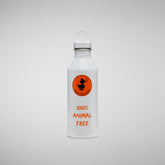 Celso Water Bottle in White - Holiday Party Collection | Save The Duck